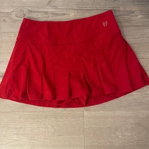 EleVen by Venus Williams Women's Flutter Tennis Skirt Size S in Red